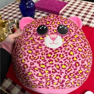 Squishmallows Pink and Yellow Leopard Stuffed Animal
